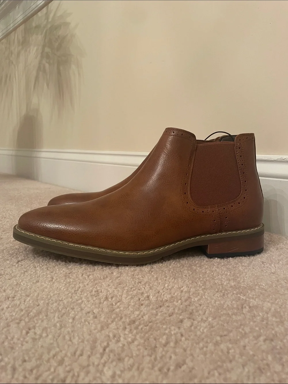 Van Heusen Brown Chelsea-Style Boots
